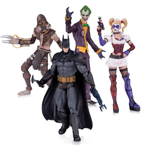 Dc Collectibles Batman Arkham Asylum 4 Pack Action Figure Set
