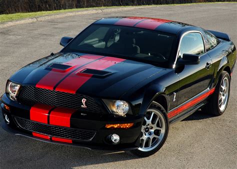 2007 Shelby Ford Mustang Gt500 Red Stripe Hd Pictures