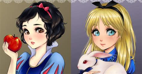 See What Disney Princesses Would Look Like If They Were Anime