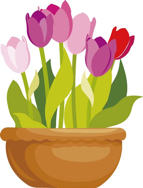 Vector Flower Pot Png Photo Png Arts