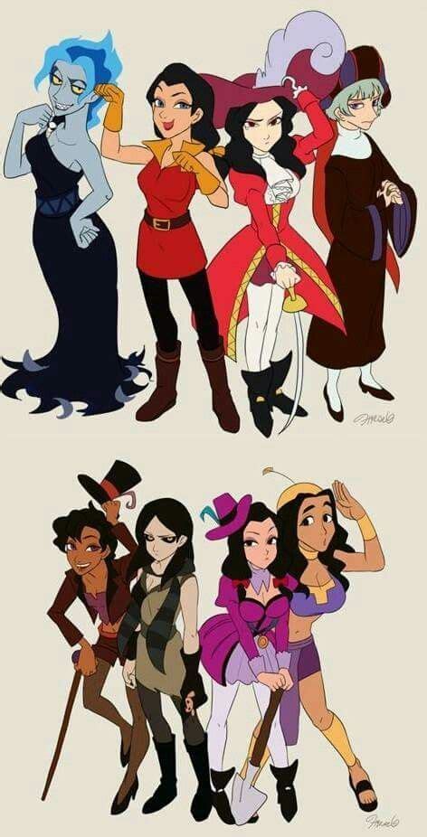 Genderbending Disneyvillains Genderbending Disney Cartoons Disney Villains Disney Princess Art