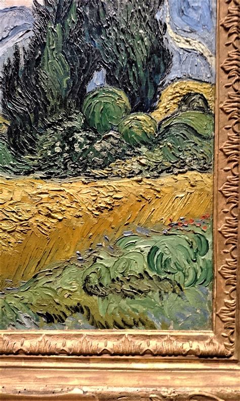 Wheat Field With Cypresses Detail 1889 Vincent Van Gogh Van