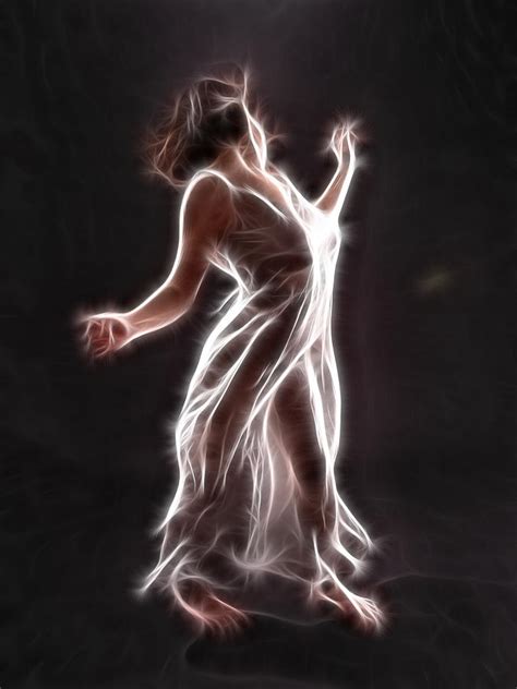 Glowing Fractal Woman Dancing Photograph By Chris Maher