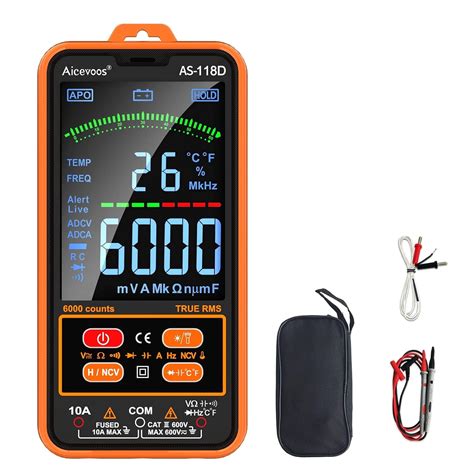 Aicevoos As D Intelligentes Multimeter Digital True Rms Auto Range Messger Te Voltmeter