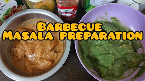 Barbecue Masala Preparation Red And Green Masala Uae Tamil Vlogs Youtube