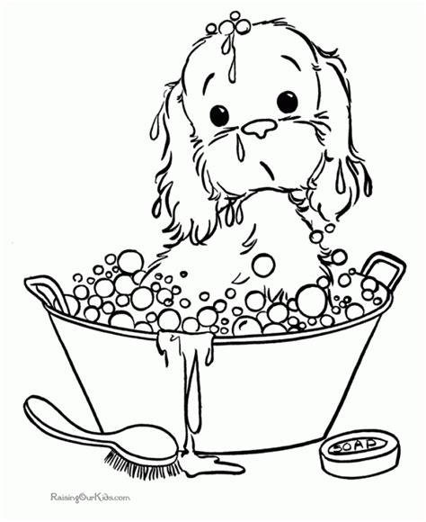 20 Free Printable Puppy Coloring Pages