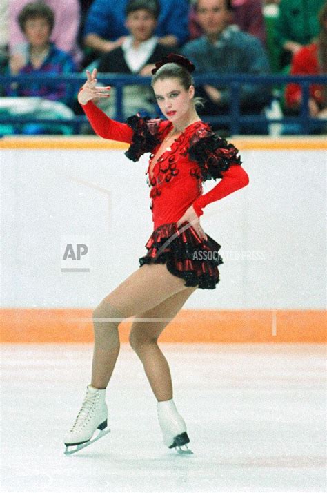 Katarina Witt Performing Her Free Skate During The Xv Winter Olympics In Calgary Canada In