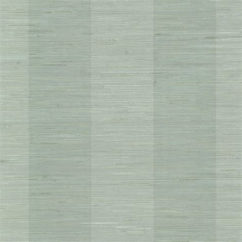 Brewster Wallcovering Oakland Aqua Grasscloth Stripe Wallpaper