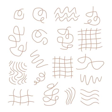 Premium Vector Hand Drawn Abstract Doodle Lines