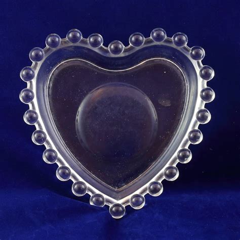 Candlewick Imperial Glassware Inch Heart Bowl Etsy