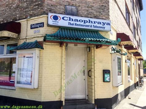 When available, we provide pictures, dish ratings, and descriptions of each menu item and its price. Chaophraya Thai Restaurant & Takeaway Vanløse - Dagens Menu