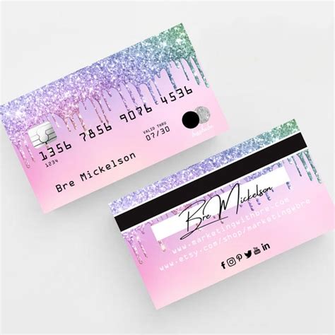 Credit Card Themed Business Cards Marketing Tool 500 Etsy
