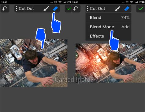 Tutorial Edit Foto Manipulasi Keren Di Atas Gedung Picsay Pro Android