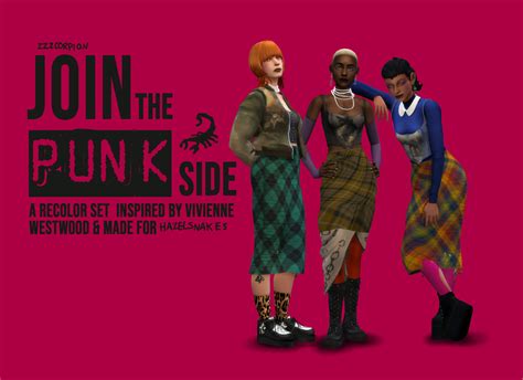 Sims 4 Join The Punk Side A Recolor Set Micat Game