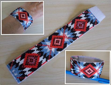 Also, it would be an apt gift for men. Ukrainian embroidered bracelet with ornament for women or ...