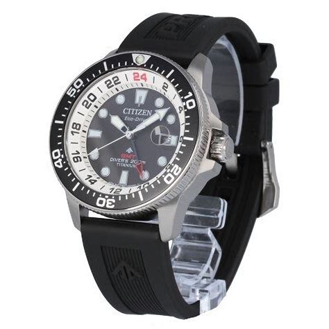 Citizen Promaster Marine Bj7110 11e Eco Drive Super Titanium Mens