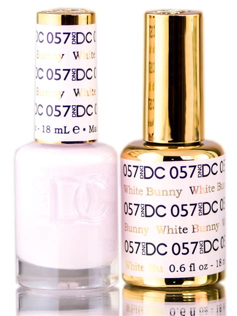 DND DC Gel Lacquer Neutrals Duo White Bunny 057 Pack Of 3 With