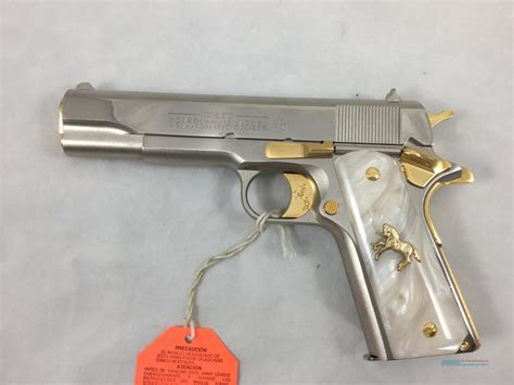 Colt 1911 Government Nickel Whit Go For Sale At