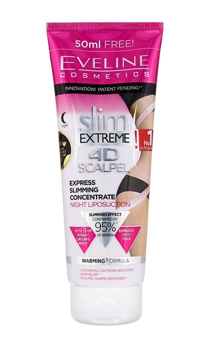 eveline slim extreme 4d scalpel express slimming night concentrate koncentrāts figūras