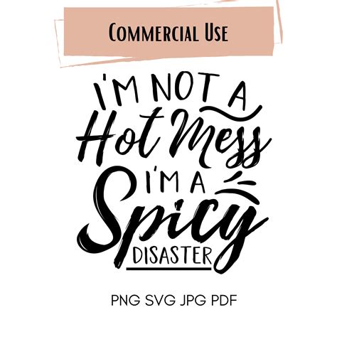 I M Not A Hot Mess I M A Spicy Disaster Svg Mom Life Svg Hot Mess Express Boy Mom Svg Funny
