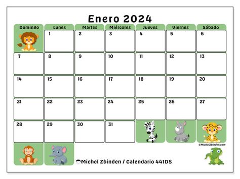 Calendario Enero 2024 Safari Ds Michel Zbinden Ar