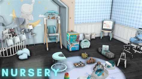 Sims 4 Build Nursery 💙 Cc Folder And Download Youtube