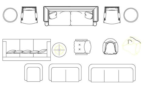 Sofa Top View Cad Blocks Furniture Detail Dwg File Cadbull Porn Sex The Best Porn Website