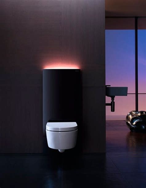 Simple Elegant And Futuristic Toilet With Built In Light Modern