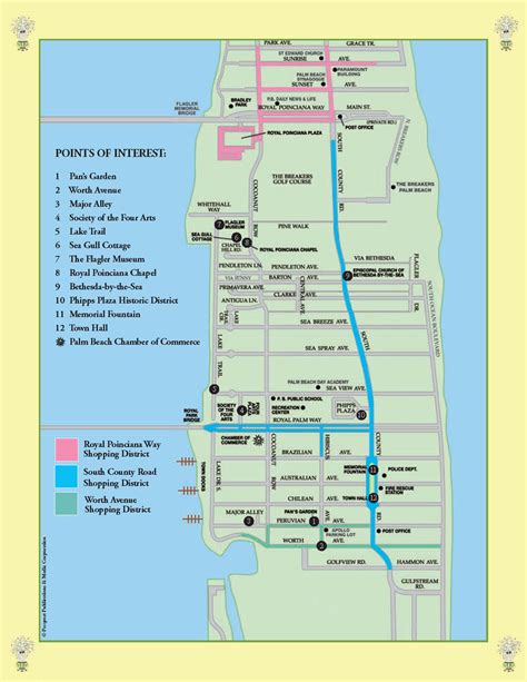 Palm Beach Tourist Map Palm Beach • Mappery