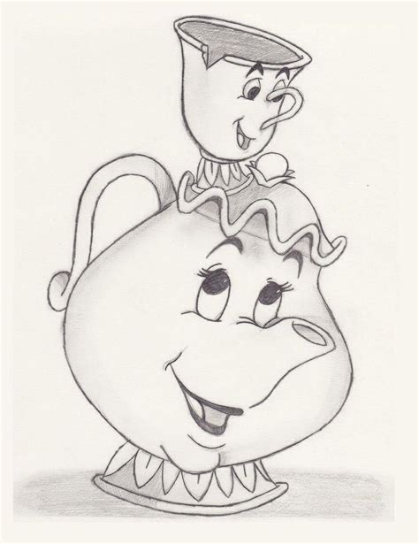 Mrs Potts And Chip By Enrichingmysoul On Deviantart Disney