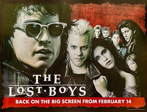 Original The Lost Boys Film Poster Horror Vampires Kiefer Sutherland