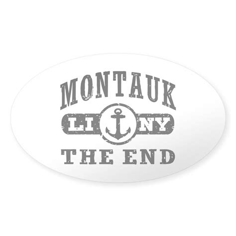 Cafepress Montauk The End Sticker Oval