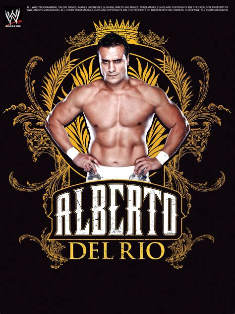 WWE Magazine Alberto Del Rio Poster WWE All Rights Reserved