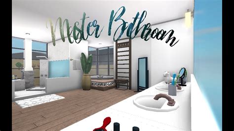 Roblox Bloxburg Master Bathroom Speedbuild Youtube