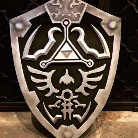 Dark Link Hylian Shield Inspired Legend Of Zelda Ocarina Of Etsy