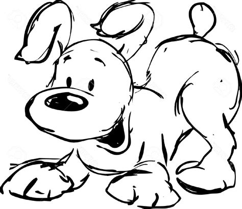 Cute Puppy Clipart Black And White ~ Clipart Cute Dog Clip Puppy Fetch