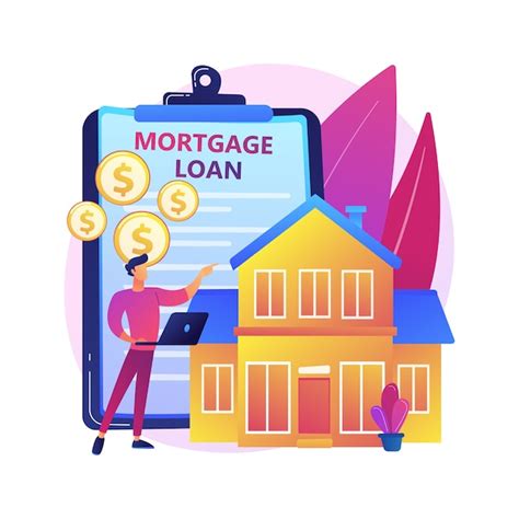 Free Vector Mortgage Loan Abstract Concept Illustration Home Bank