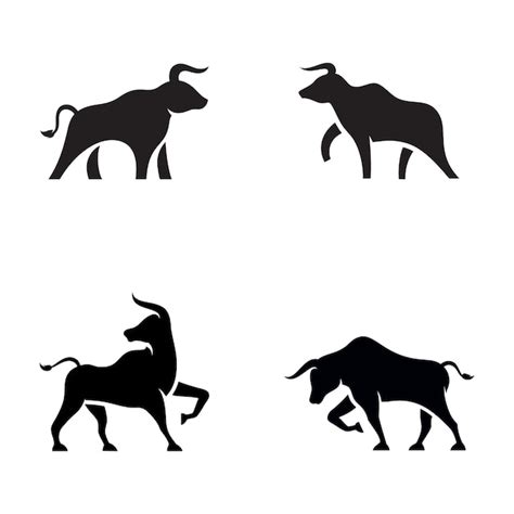 Premium Vector Bull Vector Icon Illustration Design Template
