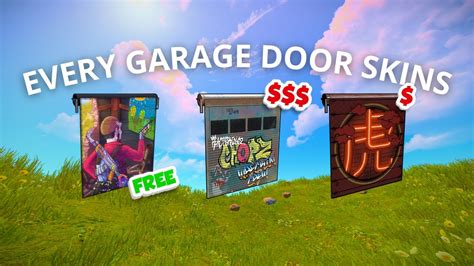 Every Garage Door Skin In Rust Youtube
