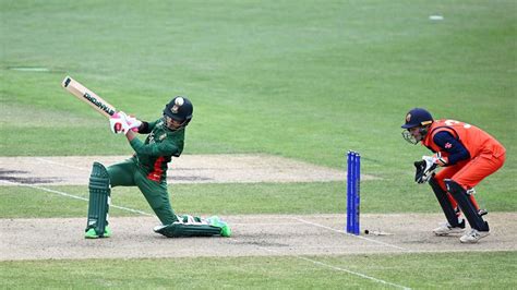 T20 World Cup Afif Hossain Shines Against Netherlands Key Stats