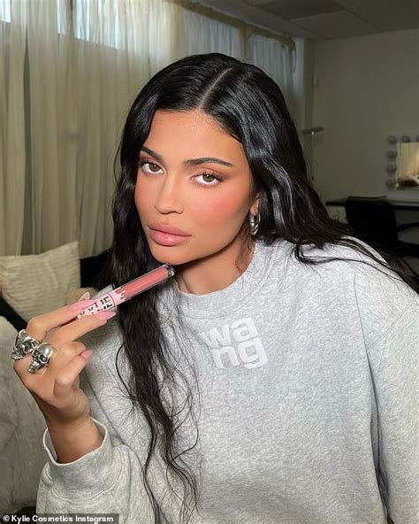 Kylie Jenner Achieves A Cozy Glam Look With Just A Liquid Lipstick