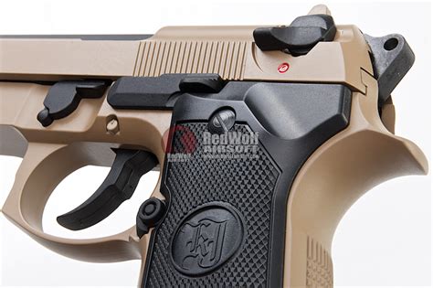 Kj Works M9a1 Full Metal Gbb Pistol Threaded Barrel Version Tan