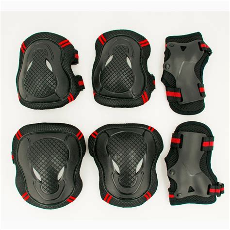 Hot 6pcsset Skating Protective Gear Set Elbow Pads Bicycle Skateboard