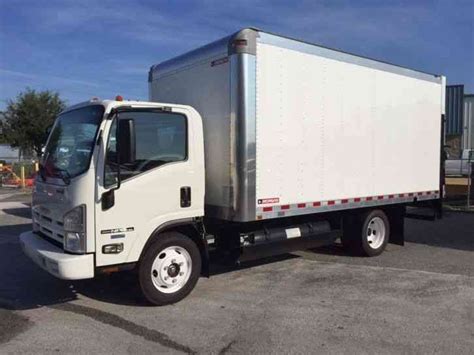 Isuzu Npr Hd Cng 16ft Box Large Platform Aluminum Liftgate Natural Gas