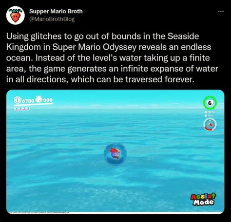 Mario Odysseys Infinite Sea Infinisea If You Will Super Mario