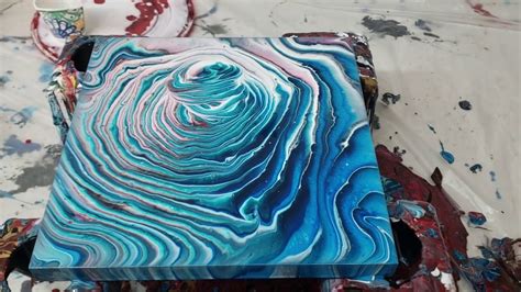 Acrylic Pouring 3d Ring Pour New Technique Paint Split Fluid