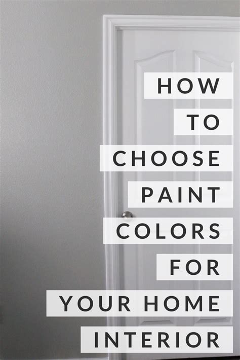 How To Choose Paint Colors For Your Home Interior Dark