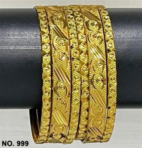 Golden Traditional 999 Gold Plated Brass Bangle At Rs 53set In Mumbai
