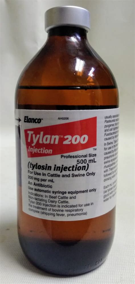Tylantylosin 200 Injection 500 Cc
