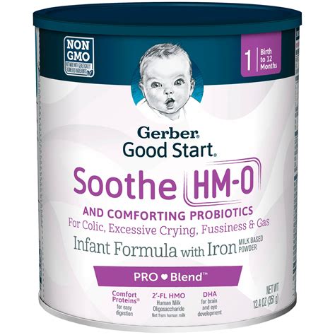 Gerber Good Start Soothe Hmo Non Gmo Powder Infant Formula Stage 1 12